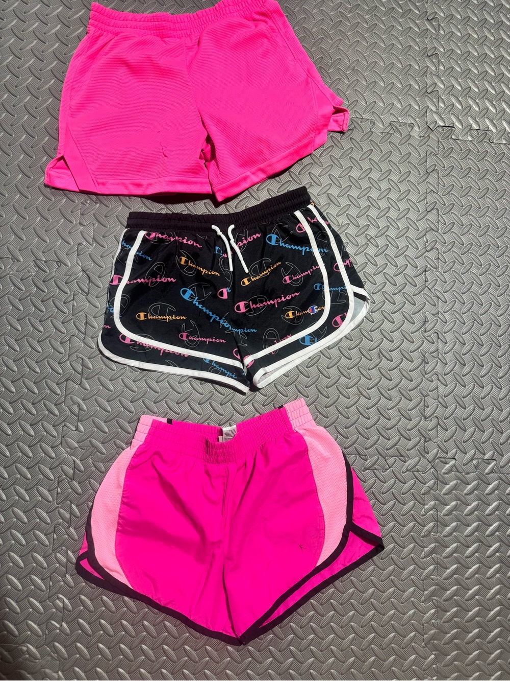 Girls' Set Of 3 Athletic Shorts Set